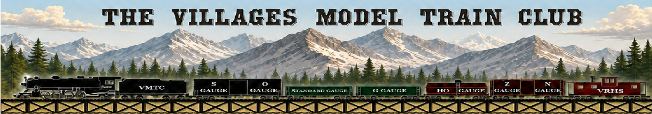 The Villages Model Train Club header banner
